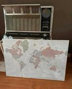 Canvas schilderij - wanddecoratie wereldkaart - vintage, Ophalen