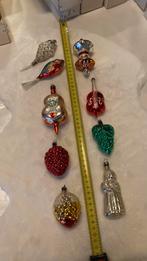 9 Vintage kerstboom ornamenten, Diversen, Kerst, Ophalen of Verzenden, Gebruikt