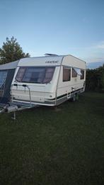 Chateau Calista 450, bouwjaar 2001, Caravans en Kamperen, Caravans, Chateau, Schokbreker, Rondzit, Frans bed