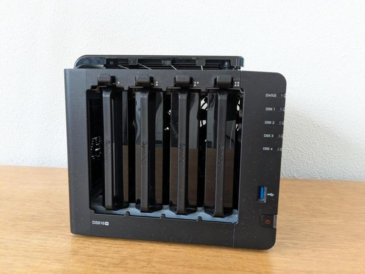 Synology DS916+ NAS - 4 Bay, Computers en Software, NAS, Gebruikt, Ophalen of Verzenden