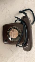 PTT telefoon bruin Vintage, Telecommunicatie, Vaste telefoons | Niet Draadloos, Gebruikt, Ophalen of Verzenden