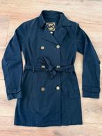 Michael Kors; trenchcoat; XS; donkerblauw met gouden knopen, Maat 34 (XS) of kleiner, Blauw, Zo goed als nieuw, Michael Kors