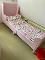 Roze BUSUNGE meegroeibed (3 maten)+ kledingkast + ladekast, Ophalen, Zo goed als nieuw, Meisje