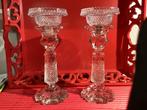 Antieke Kristallen Kandelaars - Perfecte Staat!, Ophalen of Verzenden, Kristal