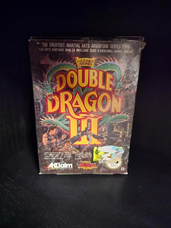 NES Double Dragon III (boxed) - Zeldzaam!, Spelcomputers en Games, Games | Nintendo NES, Gebruikt, Vechten, 2 spelers, Vanaf 12 jaar
