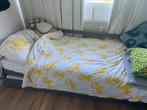 Leen bakker dubbel bed (uitschuifbed) model ties, Ophalen, 85 tot 100 cm, Gebruikt, Lattenbodem