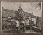 Grote pentekening van “Het Sluisje” te Amersfoort, Gebruikt, Ophalen of Verzenden, 50 tot 75 cm, Tekening