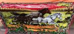 Vintage wandkleed met paarden afbeelding, Overige kleuren, Zo goed als nieuw, Jaren '50, Rechthoekig