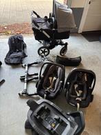 Bugaboo Donkey 2 Twin - Maxi-Cosi Pebble Plus compleet, Kinderen en Baby's, Kinderwagens en Combinaties, Gebruikt, Bugaboo, Verstelbare duwstang
