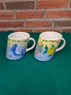 Mokken, Porto Seguro, beschilderd met onderwater motief, 2 s, Huis en Inrichting, Keuken | Servies, Ophalen of Verzenden, 'T Olde Gre-j