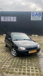 Toyota Starlet 1.3 16V 1998 Zwart metalic, Auto's, Stof, Zwart, 4 cilinders, Starlet