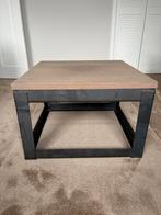 Hofstede Raanhuis Lorena Bijzettafel - Grey Oil, Minder dan 45 cm, Vierkant, Zo goed als nieuw, Hout