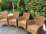4 fantastische tuinfautuils caneline, Tuin en Terras, Tuinstoelen, Ophalen of Verzenden, Zo goed als nieuw, Rotan