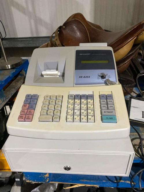 Sharp XE-A203 Kassa - Werkend en Compleet met Sleutel, Verzamelen, Elektronische Apparatuur, Ophalen