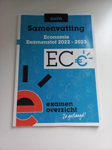 Havo: economie examenoverzicht samenvatting  beschikbaar voor biedingen