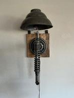 Industriële wandlamp, Ophalen, Zo goed als nieuw, Hout