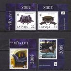 vleermuis serie Letland 2008 compleet postfris, Postzegels en Munten, Postzegels | Thematische zegels, Dier of Natuur, Verzenden
