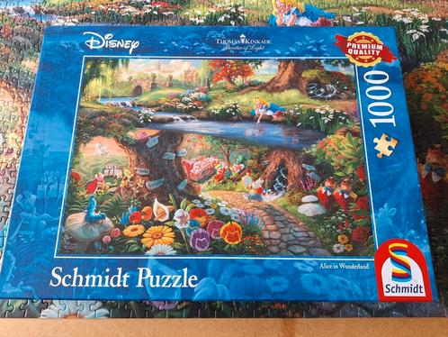 Thomas Kinkade Alice in wonderland legpuzzel, Hobby en Vrije tijd, Denksport en Puzzels, Zo goed als nieuw, Legpuzzel, 500 t/m 1500 stukjes