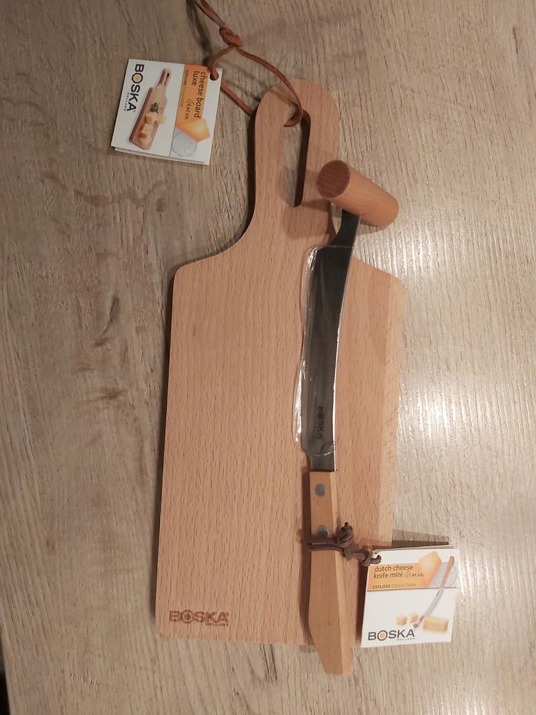 Nieuwe Boksa kaasplank met mes, Ophalen of Verzenden, Nieuw