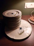 Gebakschaal met bordjes, cakeschaal, roomkan en dipschaaltje, Antiek en Kunst, Ophalen of Verzenden