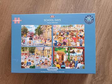 GIBSONS puzzel (School Days) 4 x 500 st beschikbaar voor biedingen