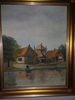 Hollands Dorpsgezicht C.P. v. Geest - Sfeervol Schilderij, Ophalen