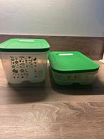 Tupperware Vershouddozen - Groen - Set van 2, Ophalen, Zo goed als nieuw, Groen, Bus of Trommel