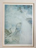 Anton Pieck ets gesigneerd Pauw, Pauwen, Gans, Peacock, Antiek en Kunst, Ophalen of Verzenden