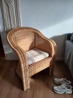 Stevige rotan stoel, Ophalen, Gebruikt, Bruin, Riet of Rotan