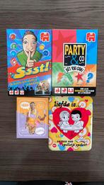 4 spellen: SSSST!, Party & Co, Raad/Praat, Liefde is, Jumbo, Ophalen of Verzenden, Zo goed als nieuw