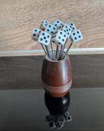 Ideal Chic vintage cocktailprikkers dobbelsteen, Huis en Inrichting, Ophalen of Verzenden, Zo goed als nieuw
