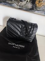 SAINT LAURENT - YSL Loulou Quilted YSL Loulou zwart tas logo, Ophalen of Verzenden, Nieuw, Zwart, Schoudertasje