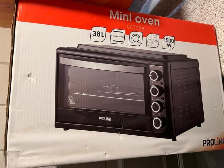 Mini oven Proline OCP38, Witgoed en Apparatuur, Ovens, Zo goed als nieuw, Vrijstaand, Oven met grill, Minder dan 45 cm, Ophalen