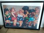 Dikke dames diamant painting in lijst, Huis en Inrichting, Ophalen, Zo goed als nieuw