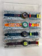 4x Vintage Scuba Swatch Horloges, Overige merken, Overige materialen, Polshorloge, Kunststof
