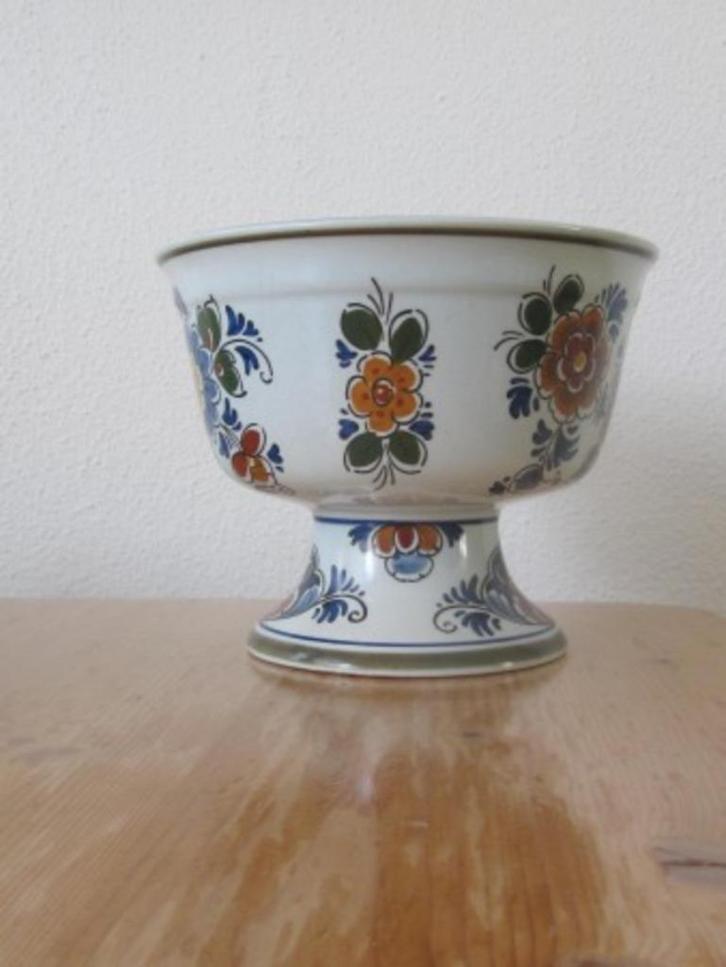 Mooie Delfts polychroom handwerk kastkom nr 3070, Antiek en Kunst, Antiek | Vazen, Ophalen of Verzenden