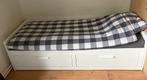 IKEA Brimnes Bedbank, Huis en Inrichting, Ophalen, Gebruikt, Eenpersoons, Wit