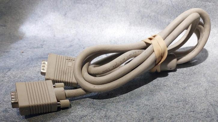 VGA kabel male/male 160 cm [5668]  [CoRaPc], Computers en Software, Pc- en Netwerkkabels, Gebruikt, Ophalen of Verzenden