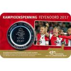 Kampioenspenning Feyenoord 2017 coincard, Ophalen of Verzenden, Koningin Juliana, Euro's, Losse munt