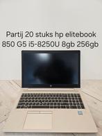 Partij 20 stuks hp elitebook 850 G5 i5-8250U 8gb 256gb SSD