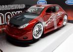 Peugeot 206 Tuning 2002 Rood - Model 1/24 - Welly Maxi-Tuner, Hobby en Vrije tijd, Modelauto's | 1:24, Nieuw, Welly, Ophalen of Verzenden