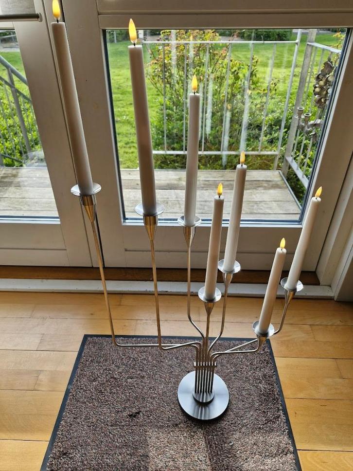 Deens Designer   Piet Hein.    Kandelaar, Huis en Inrichting, Woonaccessoires | Kandelaars en Kaarsen, Zo goed als nieuw, Kandelaar