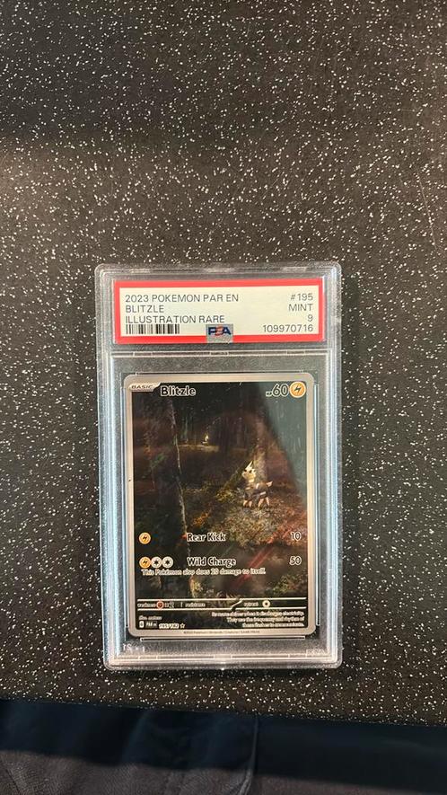 Blitzle #195 PSA 9, Hobby en Vrije tijd, Verzamelkaartspellen | Pokémon, Zo goed als nieuw, Losse kaart, Ophalen of Verzenden