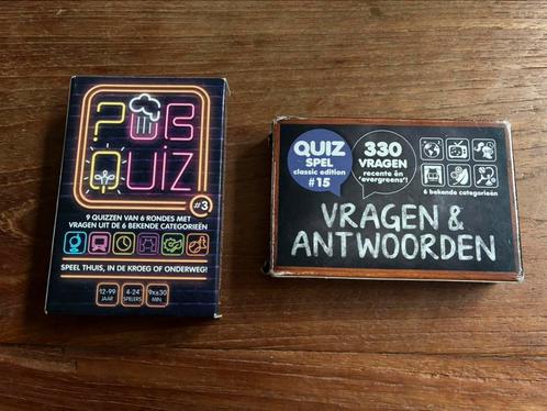 Puzzles & Games quizspellen vragenkaartjes, Hobby en Vrije tijd, Gezelschapsspellen | Kaartspellen, Zo goed als nieuw, Ophalen of Verzenden