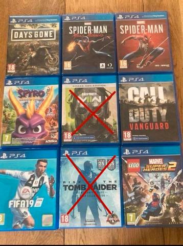 PS4 Games - Days Gone, Spider-Man, Spyro, COD, LEGO beschikbaar voor biedingen