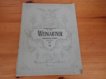 Weingartner - japanische lieder op. 45 Heft 1  beschikbaar voor biedingen