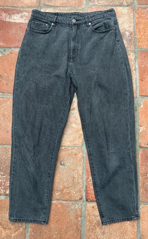 MOM ULTRA HIGH ANKLE donkergrijs JEANS maat 40 / 42, Kleding | Dames, Spijkerbroeken en Jeans, Zo goed als nieuw, W30 - W32 (confectie 38/40)
