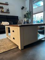 Salontafel & hoektafel, Huis en Inrichting, Tafels | Bijzettafels, Vierkant, Zo goed als nieuw, 75 cm of meer, Modern