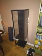 IKEA RUDSTA Vitrinekast Zwart - Zo Goed Als Nieuw, Ophalen, Minder dan 50 cm, Met deur(en), 100 tot 150 cm