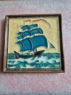 De Porceleyne Fles Zeilschip L.E.F. Bodart Cloisonné Tegel, Antiek en Kunst, Antiek | Wandborden en Tegels, Ophalen of Verzenden
